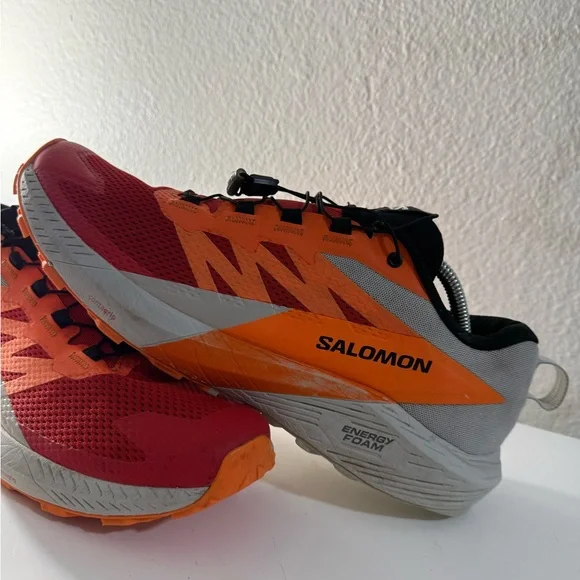 Salomon Red and Orange Athletic Shoes for Men - Picture 6 of 11